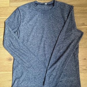 Lululemon Blue Heather Long Sleeve Shirt  Size L